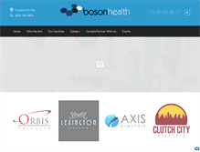 Tablet Screenshot of bosonhealth.com